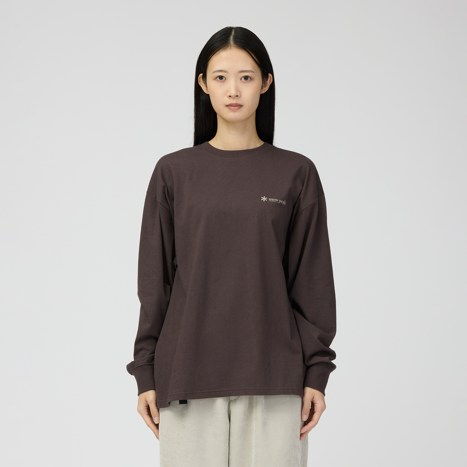 Soft Cotton Relaxed Logo L/S T-Shirt