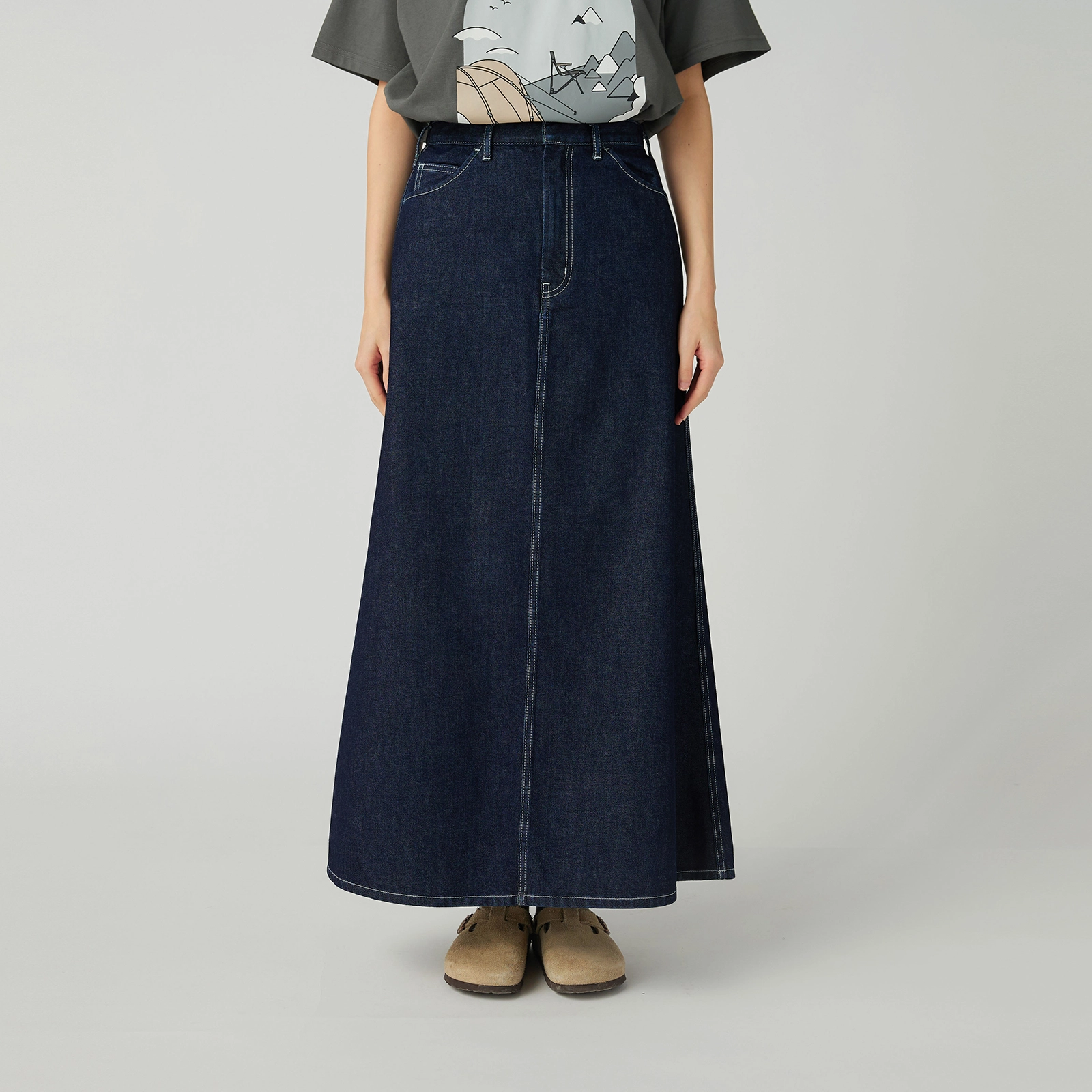 TAKIBI Denim Skirt