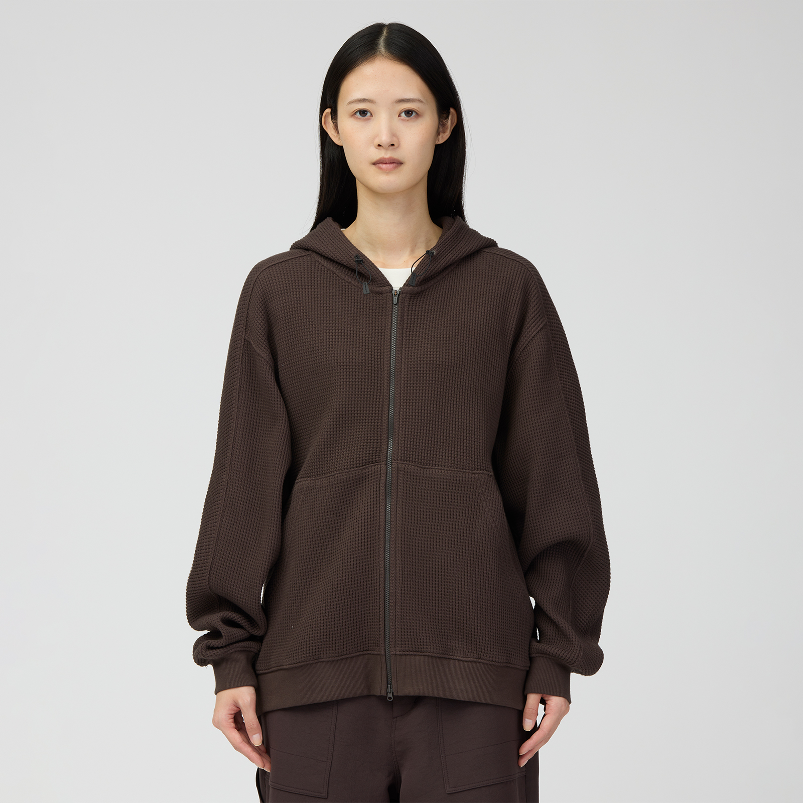 Heavyweight Waffle Zip Parka